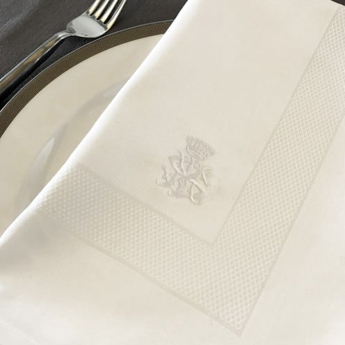 Embroidered Cornice 100% Cotton Napkins