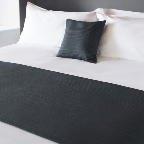 Eros Black Flame Retardant Bed Runners