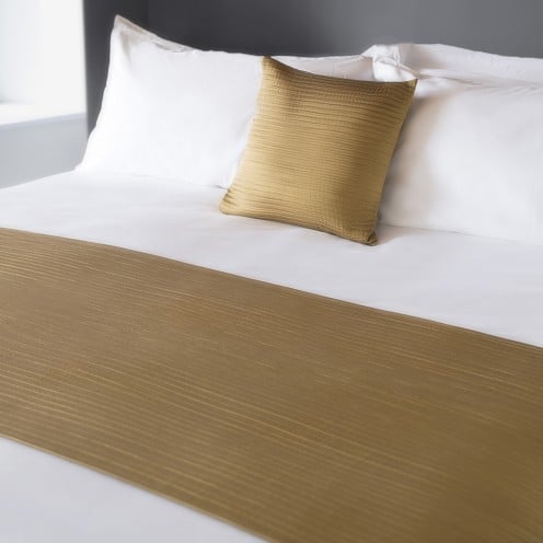 Eros Mustard Flame Retardant Bed Runners