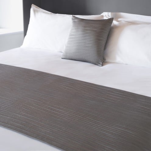 Eros Silver Flame Retardant Bed Runners