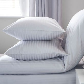 Dyed Satin Stripe Duvet Covers
