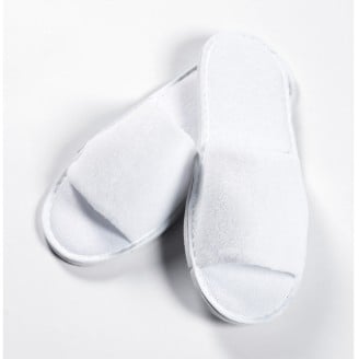 Open Toe Terry Slippers