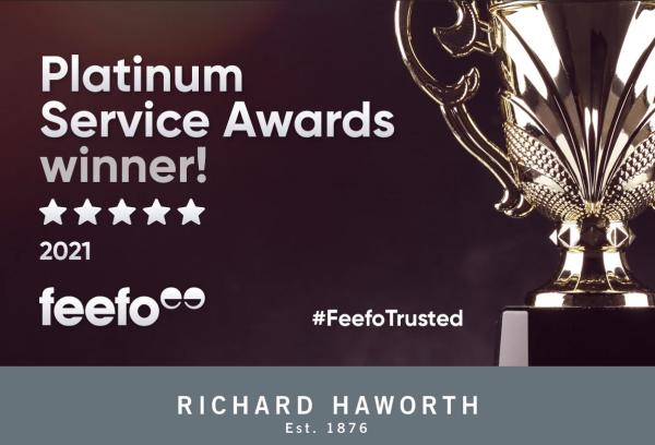 Feefo Platinum Trusted Service Award Winner 2021