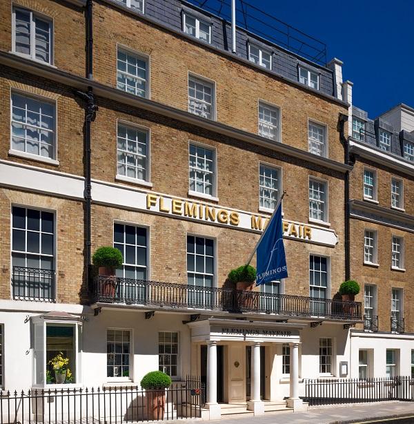 Richard Haworth customer Flemings Mayfair celebrates Luxury Hotel Award
